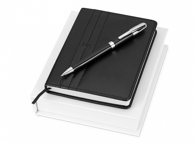 Набор: дизайнерский блокнот А6, шариковая ручка с логотипом в Балашихе заказать по выгодной цене в кибермаркете AvroraStore