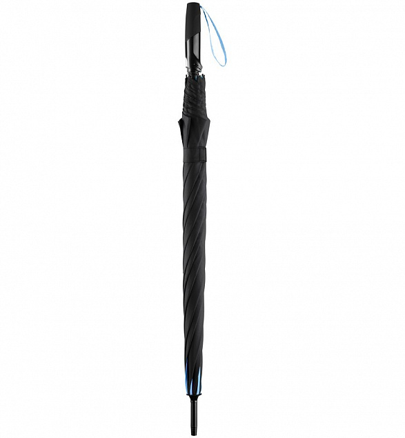 Зонт-трость Seam, голубой с логотипом в Балашихе заказать по выгодной цене в кибермаркете AvroraStore