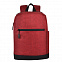 Рюкзак Boom, красный/чёрный, 43 x 30 x 13 см, 100% полиэстер  с логотипом в Балашихе заказать по выгодной цене в кибермаркете AvroraStore