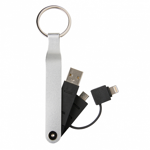 USB-кабель MFi 2 в 1 с логотипом в Балашихе заказать по выгодной цене в кибермаркете AvroraStore