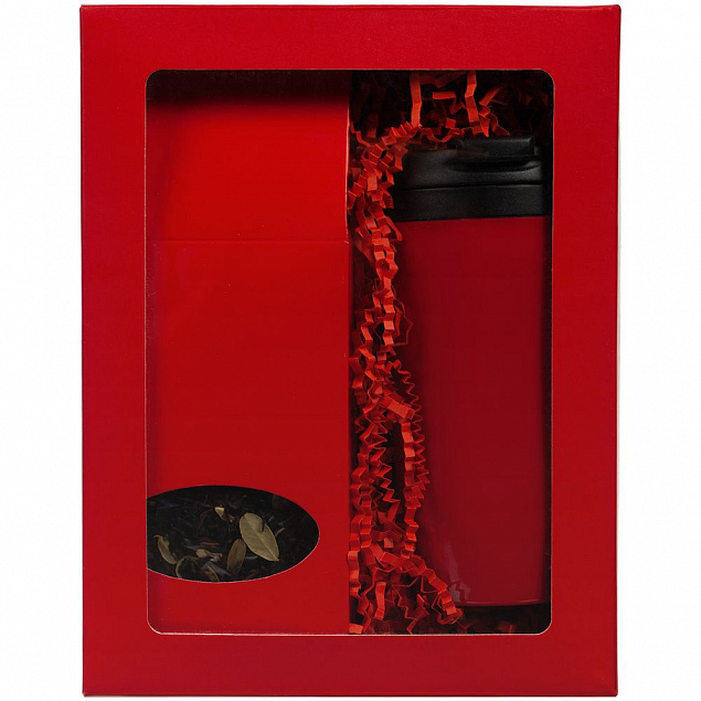Коробка с окном InSight, красная с логотипом в Балашихе заказать по выгодной цене в кибермаркете AvroraStore