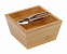 Бамбуковый набор Щелкунчик CLICK, коричневый, серебристый с логотипом в Балашихе заказать по выгодной цене в кибермаркете AvroraStore