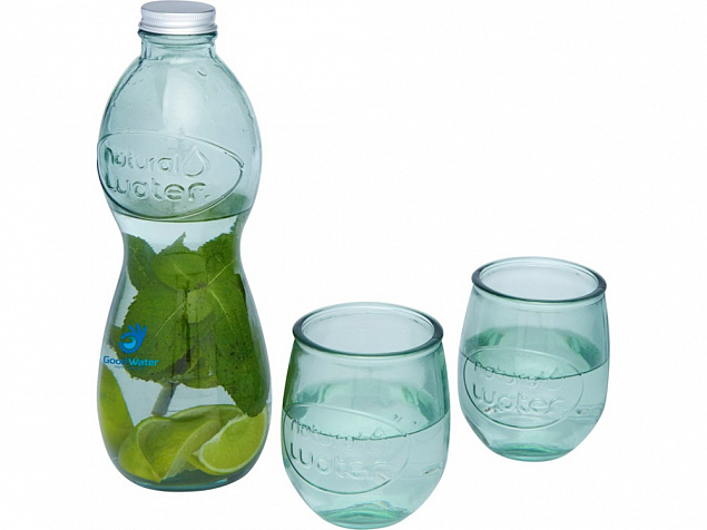 Набор из 3 стаканов Brisa из переработанного стекла с логотипом в Балашихе заказать по выгодной цене в кибермаркете AvroraStore