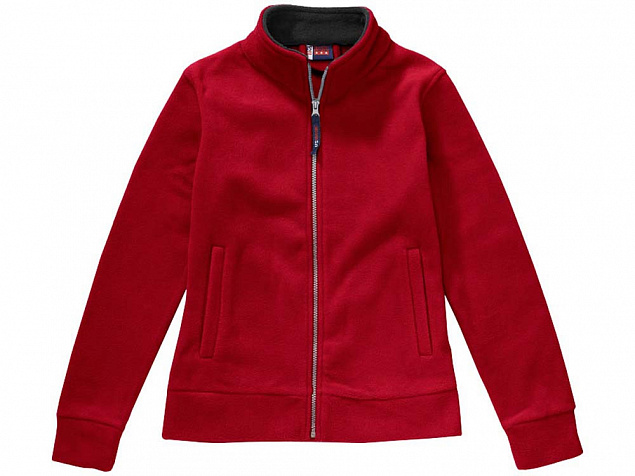 Куртка флисовая Nashville женская, красный/пепельно-серый с логотипом в Балашихе заказать по выгодной цене в кибермаркете AvroraStore