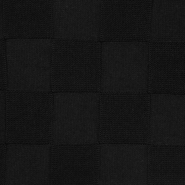 Плед Cella вязаный, черный (без подарочной коробки) с логотипом в Балашихе заказать по выгодной цене в кибермаркете AvroraStore