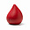 Каплевидный антистресс DONA, Красный с логотипом в Балашихе заказать по выгодной цене в кибермаркете AvroraStore