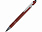 Ручка металлическая soft-touch шариковая со стилусом Sway, синий/серебристый с логотипом в Балашихе заказать по выгодной цене в кибермаркете AvroraStore