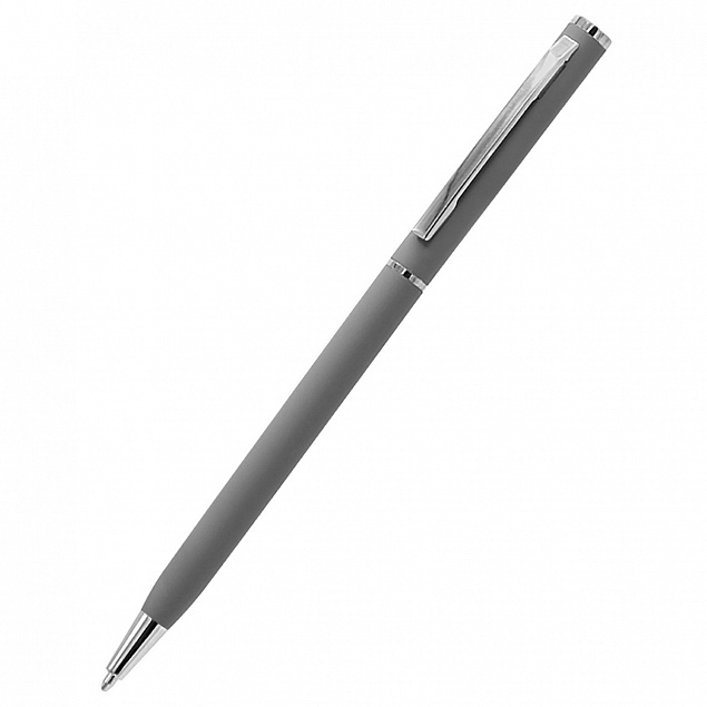 Ручка шариковая металлическая Tinny Soft - Серый CC с логотипом в Балашихе заказать по выгодной цене в кибермаркете AvroraStore