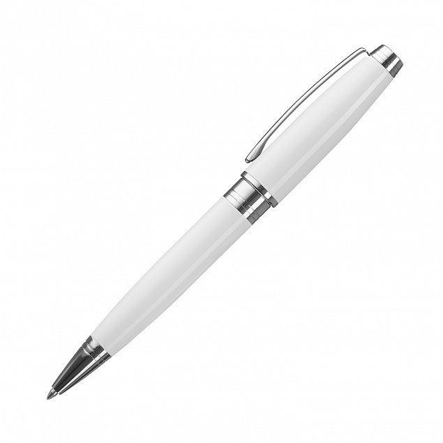 Шариковая ручка Soprano, белая с логотипом в Балашихе заказать по выгодной цене в кибермаркете AvroraStore