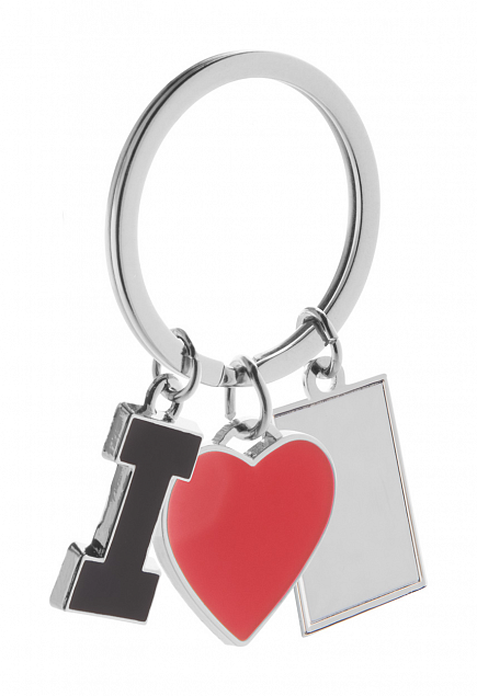 Брелок LOVE, серебристый с логотипом в Балашихе заказать по выгодной цене в кибермаркете AvroraStore