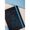 Ежедневник недатированный Ray, А5, черный/голубой, кремовый блок, без обреза с логотипом в Балашихе заказать по выгодной цене в кибермаркете AvroraStore
