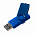 Флешка Twist Color, черная с синим, 16 Гб с логотипом в Балашихе заказать по выгодной цене в кибермаркете AvroraStore