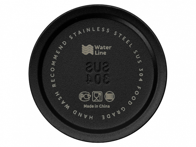Бутылка для воды Hike Waterline, нерж сталь, 850 мл, черный с логотипом в Балашихе заказать по выгодной цене в кибермаркете AvroraStore