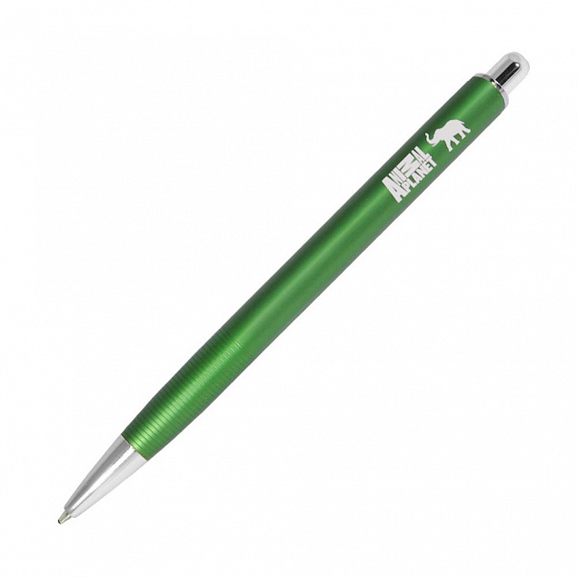 Шариковая ручка Cardin, зеленая/хром с логотипом в Балашихе заказать по выгодной цене в кибермаркете AvroraStore