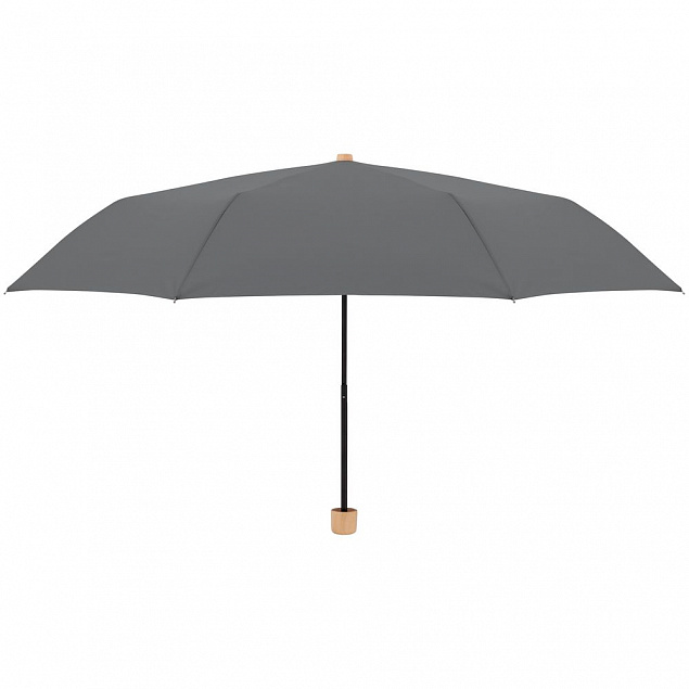 Зонт складной Nature Mini, серый с логотипом в Балашихе заказать по выгодной цене в кибермаркете AvroraStore