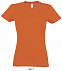 Фуфайка (футболка) IMPERIAL женская,Оранжевый L с логотипом в Балашихе заказать по выгодной цене в кибермаркете AvroraStore