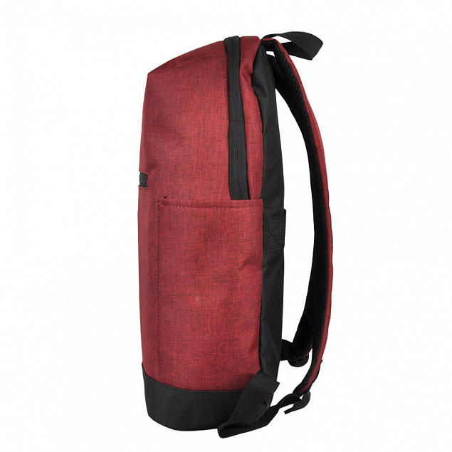 Рюкзак Boom, красный/чёрный, 43 x 30 x 13 см, 100% полиэстер  с логотипом в Балашихе заказать по выгодной цене в кибермаркете AvroraStore