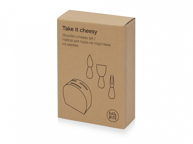 Набор из ножей для сыра на подставке Take it cheesy с логотипом в Балашихе заказать по выгодной цене в кибермаркете AvroraStore