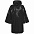 Дождевик-плащ CloudTime, черный с логотипом в Балашихе заказать по выгодной цене в кибермаркете AvroraStore