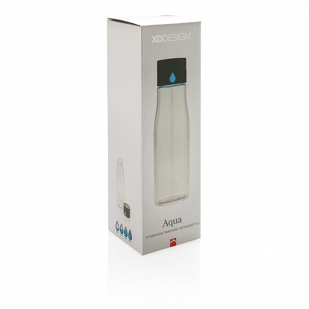 Бутылка для воды Aqua из материала Tritan, прозрачная с логотипом в Балашихе заказать по выгодной цене в кибермаркете AvroraStore