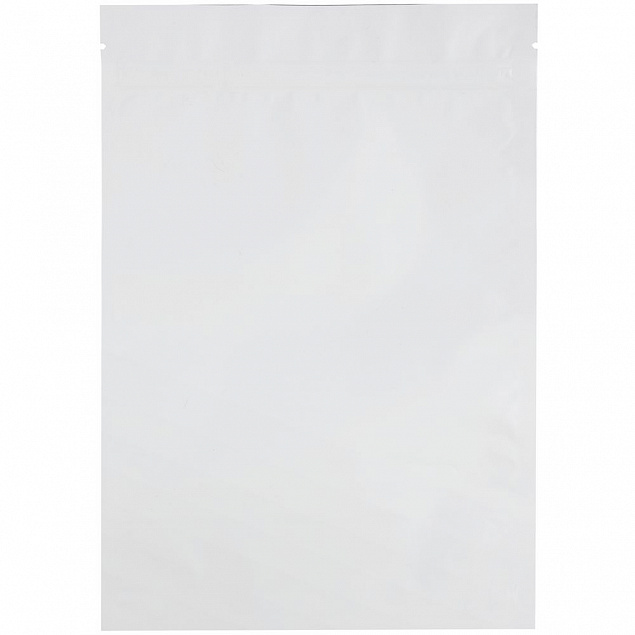 Пакет с замком Zippa L, белый матовый с логотипом в Балашихе заказать по выгодной цене в кибермаркете AvroraStore