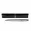Набор ручка Lyon c футляром, серебряный, черный с логотипом в Балашихе заказать по выгодной цене в кибермаркете AvroraStore