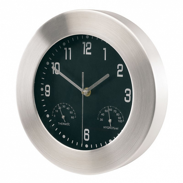 Настенные алюминивые часы JUPITER, серебряный с логотипом в Балашихе заказать по выгодной цене в кибермаркете AvroraStore