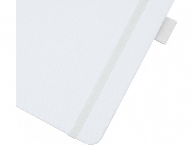 Блокнот Honua форматом A5 из переработанной бумаги с обложкой из переработанного ПЭТ, белый с логотипом в Балашихе заказать по выгодной цене в кибермаркете AvroraStore
