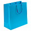Пакет Porta, большой, голубой с логотипом в Балашихе заказать по выгодной цене в кибермаркете AvroraStore