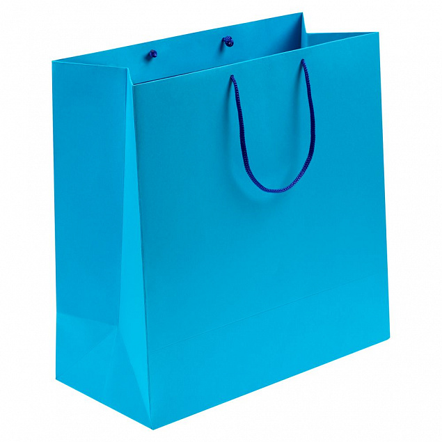 Пакет Porta, большой, голубой с логотипом в Балашихе заказать по выгодной цене в кибермаркете AvroraStore