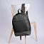 Рюкзак "URBAN",  черный/серый, 39х27х10 cм, полиэстер 600D с логотипом в Балашихе заказать по выгодной цене в кибермаркете AvroraStore