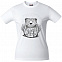 Футболка женская Bear, белая с логотипом в Балашихе заказать по выгодной цене в кибермаркете AvroraStore