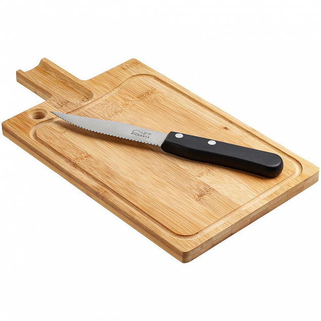 Разделочная доска и нож для стейка Steak с логотипом в Балашихе заказать по выгодной цене в кибермаркете AvroraStore