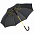 Зонт-трость с цветными спицами Color Style, серый с логотипом в Балашихе заказать по выгодной цене в кибермаркете AvroraStore