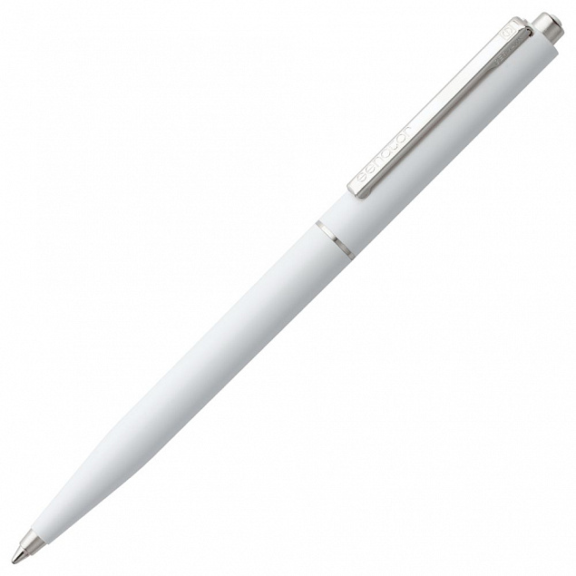 Ручка шариковая Senator Point ver.2, белая с логотипом в Балашихе заказать по выгодной цене в кибермаркете AvroraStore
