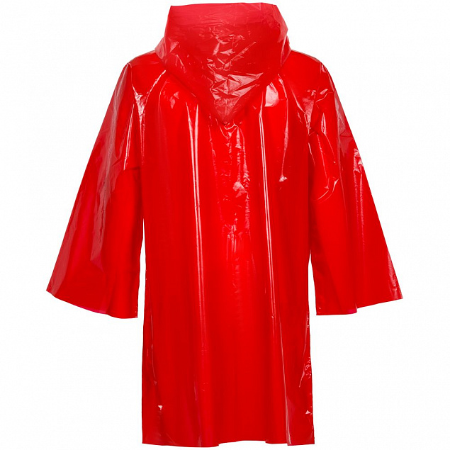 Дождевик-плащ CloudTime, красный с логотипом в Балашихе заказать по выгодной цене в кибермаркете AvroraStore