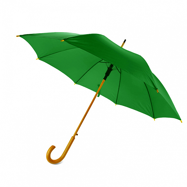 Зонт-трость Arwood - Зеленый FF с логотипом в Балашихе заказать по выгодной цене в кибермаркете AvroraStore