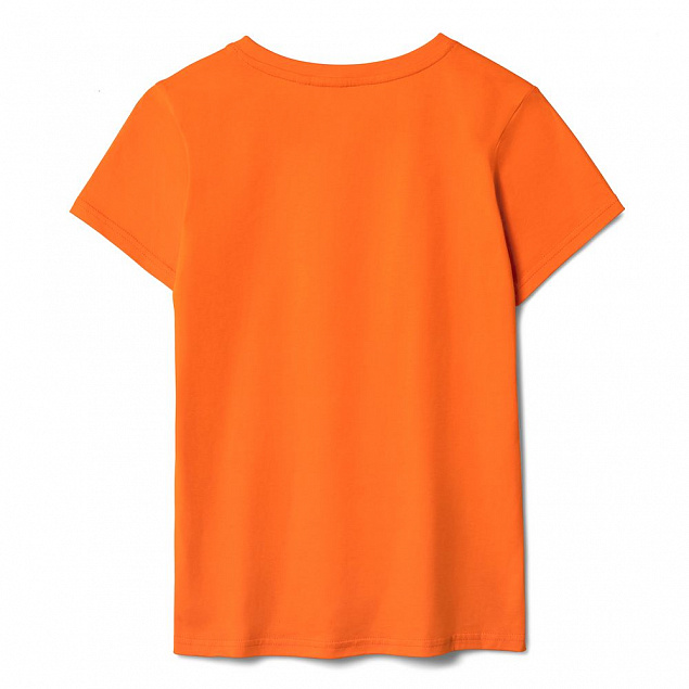 Футболка женская T-bolka Lady, оранжевая с логотипом в Балашихе заказать по выгодной цене в кибермаркете AvroraStore