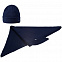 Шапка Greta, темно-синяя с логотипом в Балашихе заказать по выгодной цене в кибермаркете AvroraStore