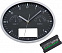 Часы настенные INSERT3 с термометром и гигрометром, черные с логотипом в Балашихе заказать по выгодной цене в кибермаркете AvroraStore