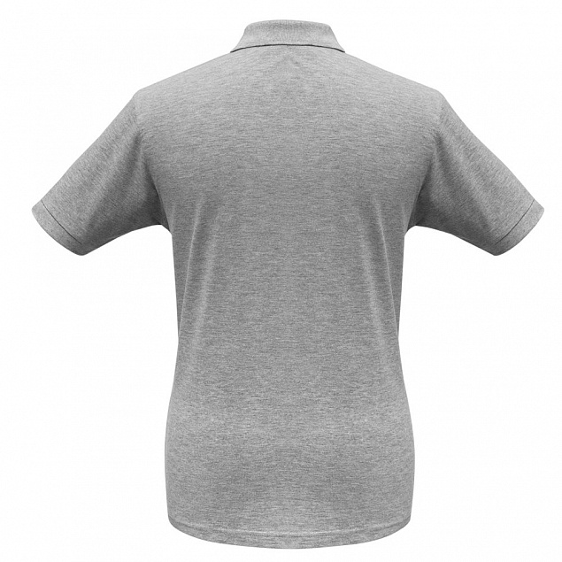 Рубашка поло Safran серый меланж с логотипом в Балашихе заказать по выгодной цене в кибермаркете AvroraStore