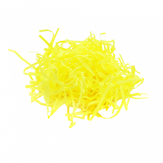 Наполнитель - стружка бумажная 4мм желтый неон 50 г. с логотипом в Балашихе заказать по выгодной цене в кибермаркете AvroraStore