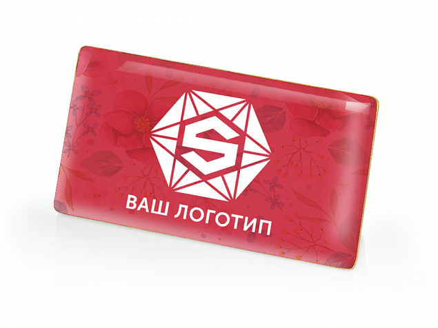 Значок металлический «Прямоугольник» с логотипом в Балашихе заказать по выгодной цене в кибермаркете AvroraStore