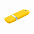 Флешка "Shape" с покрытием Софт Тач 16 Гб - Желтый KK с логотипом в Балашихе заказать по выгодной цене в кибермаркете AvroraStore