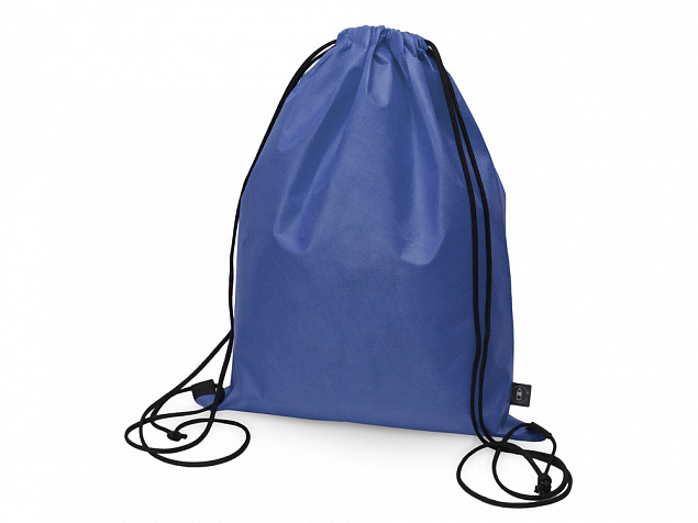 Рюкзак-мешок Reviver из нетканого переработанного материала RPET, синий с логотипом в Балашихе заказать по выгодной цене в кибермаркете AvroraStore
