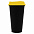 Стакан с крышкой Color Cap Black, черный с синим с логотипом в Балашихе заказать по выгодной цене в кибермаркете AvroraStore