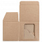 Коробка для кружки Window, крафт с логотипом в Балашихе заказать по выгодной цене в кибермаркете AvroraStore