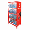 Стеллаж под 8 бутылок воды с рекламным полем, красный с логотипом в Балашихе заказать по выгодной цене в кибермаркете AvroraStore