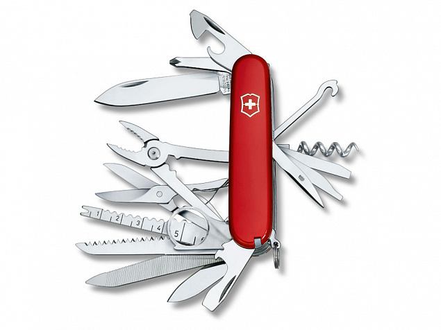 Нож перочинный «Swiss Champ», 91 мм, 33 функции с логотипом в Балашихе заказать по выгодной цене в кибермаркете AvroraStore