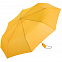 Зонт складной AOC, желтый с логотипом в Балашихе заказать по выгодной цене в кибермаркете AvroraStore